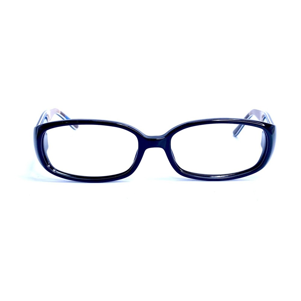 Kate Spade Black Oval Striped Temple Eyeglasses Italy Penelope/S Y30Y2 52 16 125